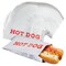 200 Pack Individual Hot Dog Wrappers, Silver Foil Sleeves for Food Trucks, Concession Stands, Restaurants, Fairs (3.7 x 9 In)